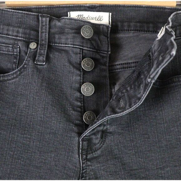 Madewell 9" Mid Rise Skinny Raw Hem Jeans size 26 - Picture 3 of 6